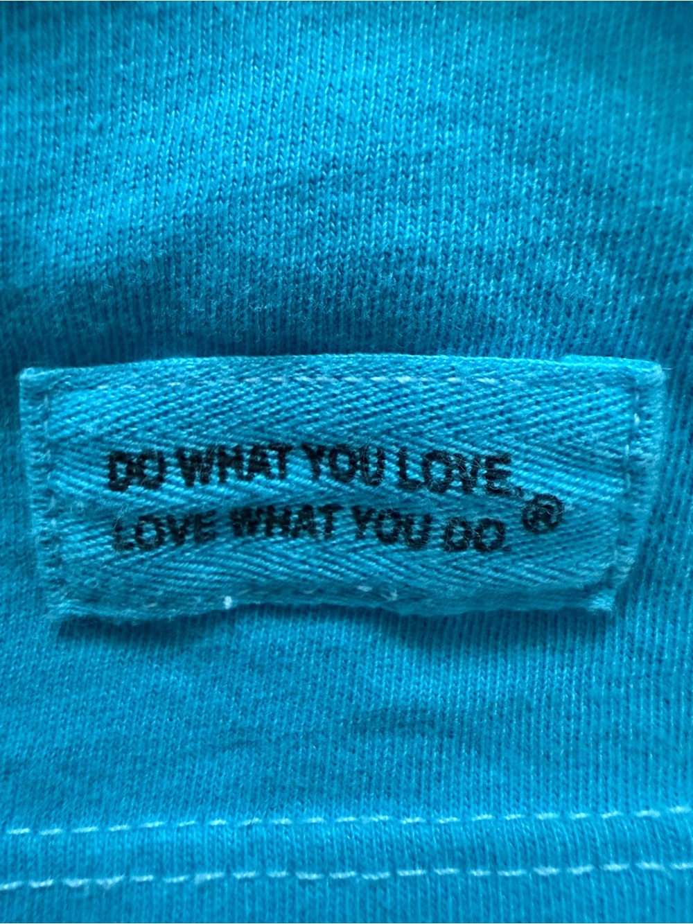 Life Is Good Turquoise V-Neck Tee with Turtle Graphic - Picture 5 of 6